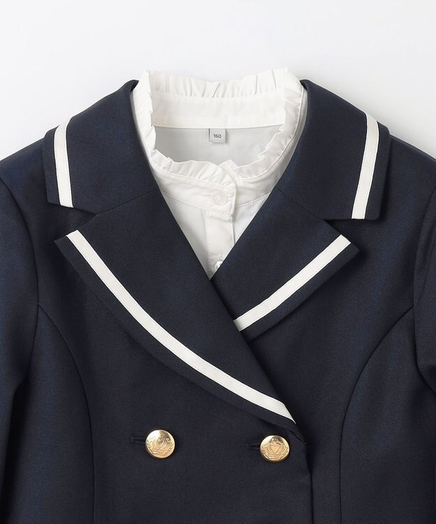 ANY KIDS 【5点セット】ジャケット＋ジャンパースカートセット ネイビー