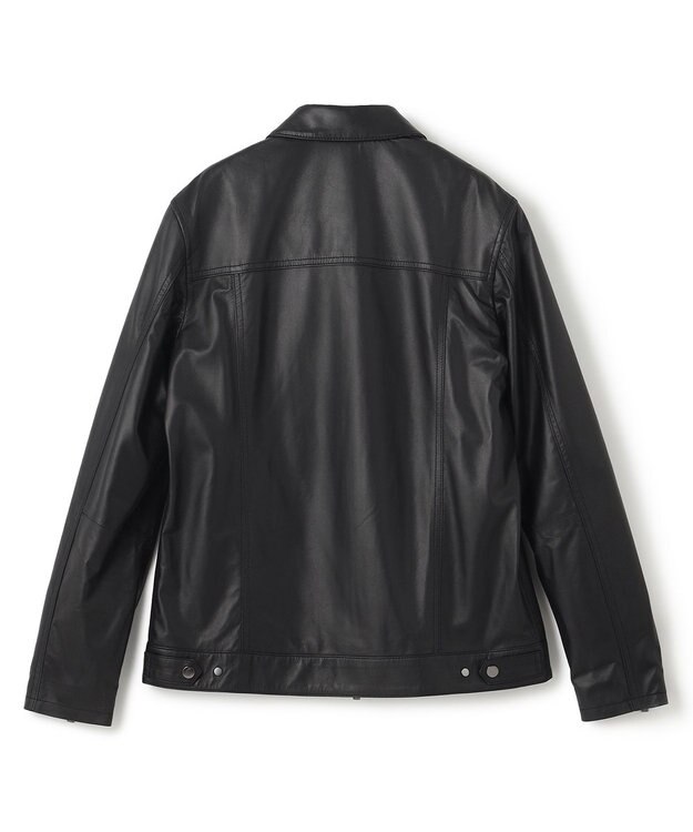 JOSEPH HOMME ライトラムナッパレザー　Ｇジャンタイプ ブラック系