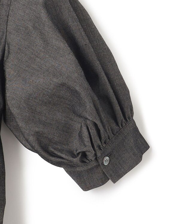 BEIGE， POMEGRANATE / ギャザーワンピース Chambray Black