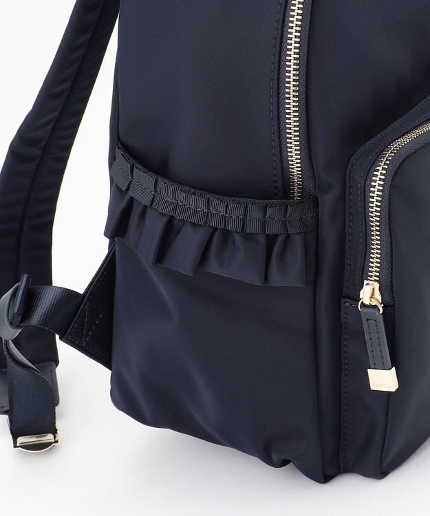 TOCCA 【A4サイズ対応・撥水】SIDE FRILL BACKPACK バックパック ネイビー系