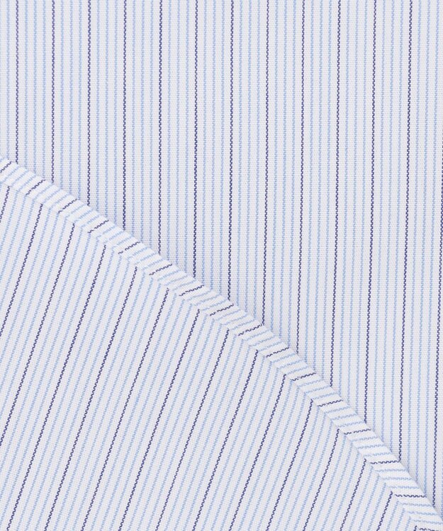 J.PRESS MEN 【PREMIUM PLEATS / 形態安定】BROADジャーミンストライプシャツ / レギュラー サックスブルー系1