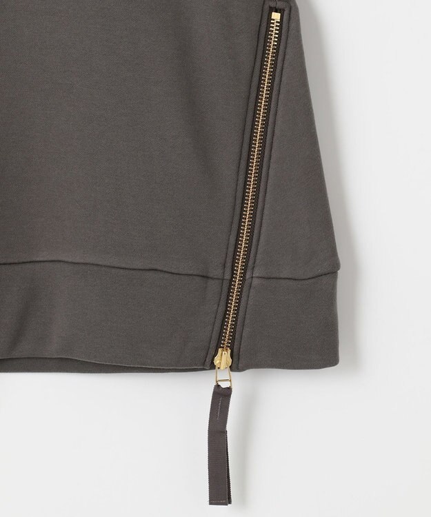 自由区 【洗える】4段裏毛起毛 パーカー グレー系