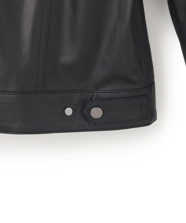 JOSEPH HOMME ライトラムナッパレザー　Ｇジャンタイプ ブラック系