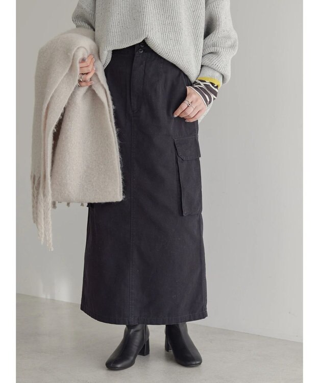 AMERICAN HOLIC カーゴタイトスカート Black