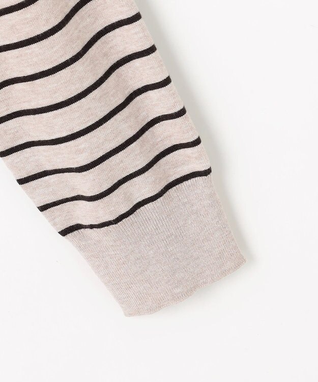 J.PRESS LADIES 【WEB限定】PRINCE クルーネック ニット 【WEB限定】トップベージュ×ダークブラウン系