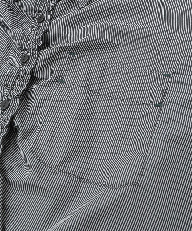 YECCA VECCA ドロストデザインギャザーシャツ Camel