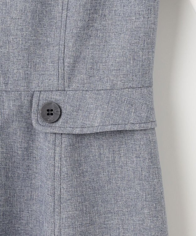 Feroux 【洗える】シャツドッキング ワンピース ネイビー系