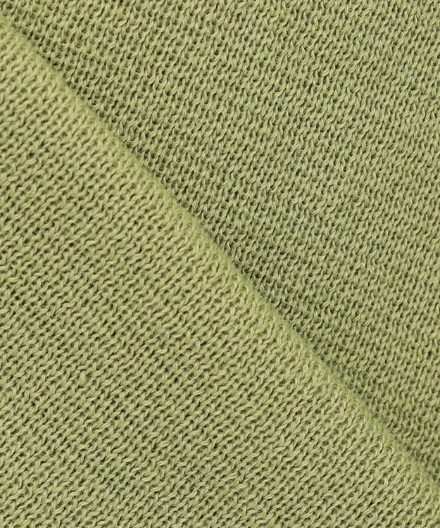 ANY 【洗濯機可】ハーフジップアップ ニットフーディ グリーン