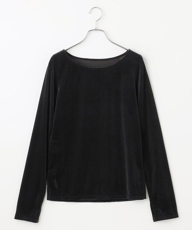 #Newans 【洗濯機可／ 前後着用可】 シアーベロアプルオーバー ブラック