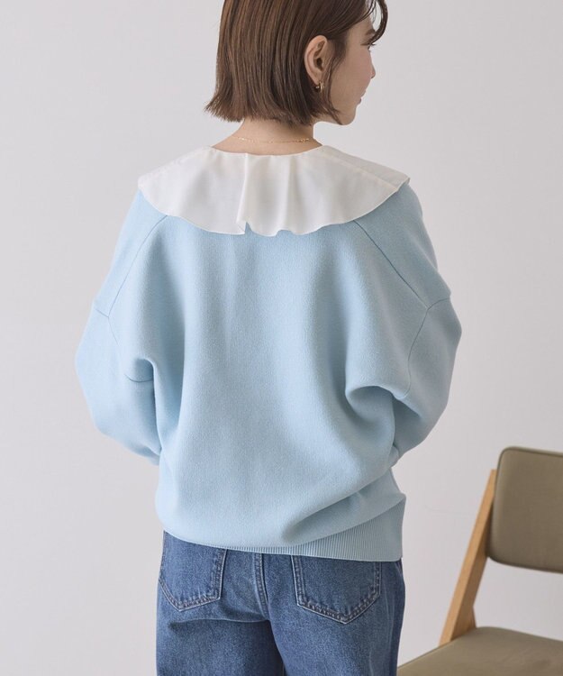 AMERICAN HOLIC Ｖネックニットカーディガン Blue