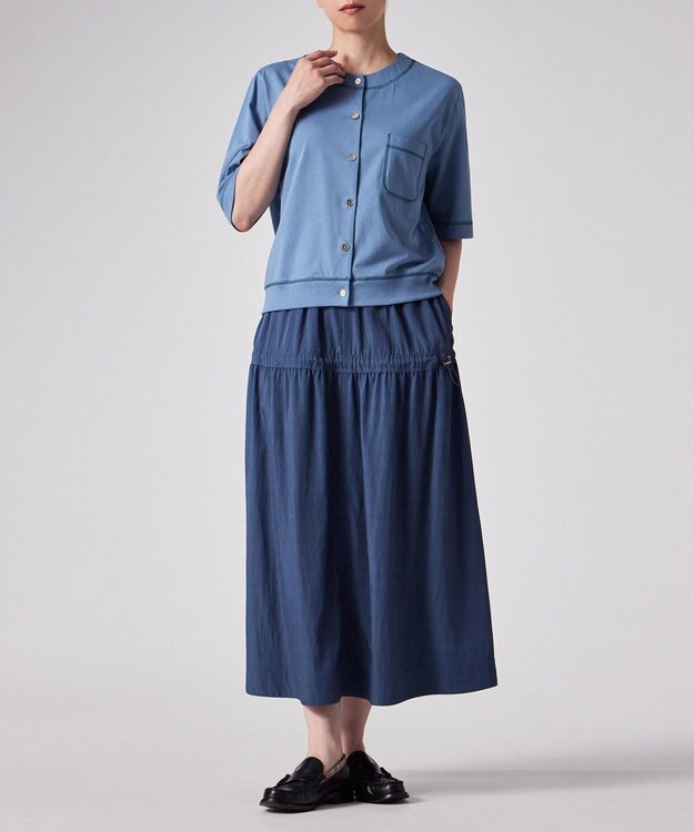 Paul Smith コットン ジャージー カーディガン サックスブルー