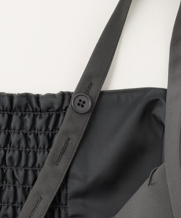 ANY SIS 【洗える】オールインワン サロペット グレー