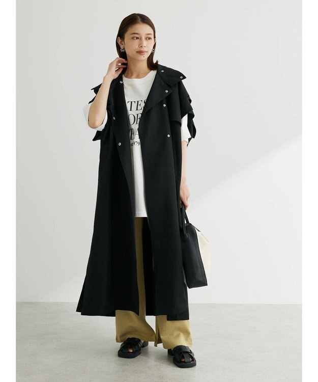 Green Parks ロゴ半袖チュニック Off White