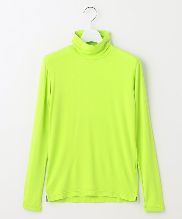 23区GOLF 定番あたたかインナー【WOMEN】エニワイズ無地 カットソー 黄緑系