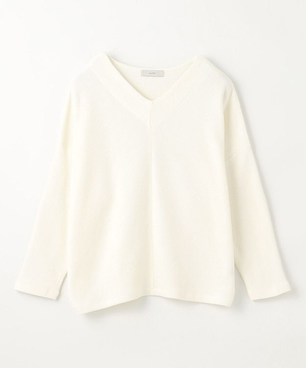 ANY 【洗濯機可能】Vネックニットソー オフ