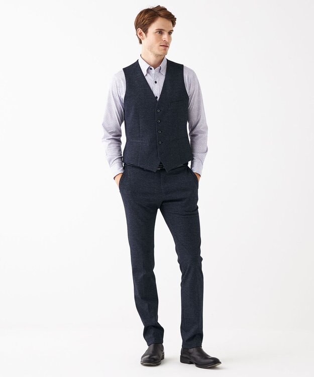 JOSEPH ABBOUD ツィーディジャージー パンツ ネイビー系