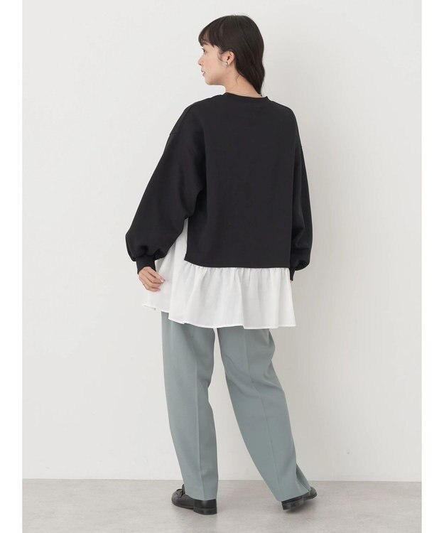 earth music&ecology ダンボールレイヤードチュニック Black