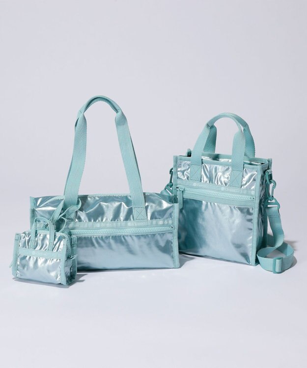 LeSportsac MICRO WEEKENDER CHARM/アクアブルーシャイン アクアブルーシャイン