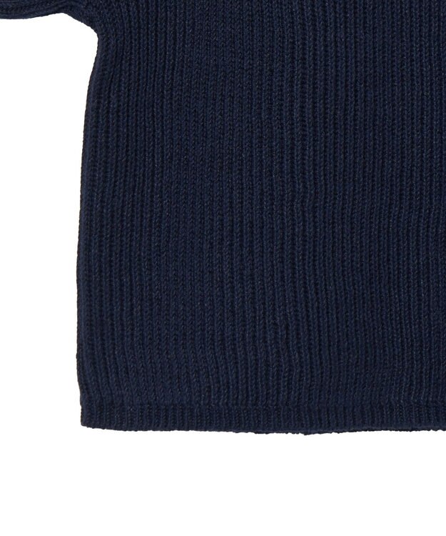 JOSEPH 【洗える】リネンブレンド　ショートスリーブニット Navy