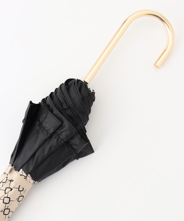 TOCCA 【晴雨兼用】【UVカット99.9%以上・遮光率99.9%以上・防水】SMALL CLOVER UMBRELLA 長傘 ベージュ系