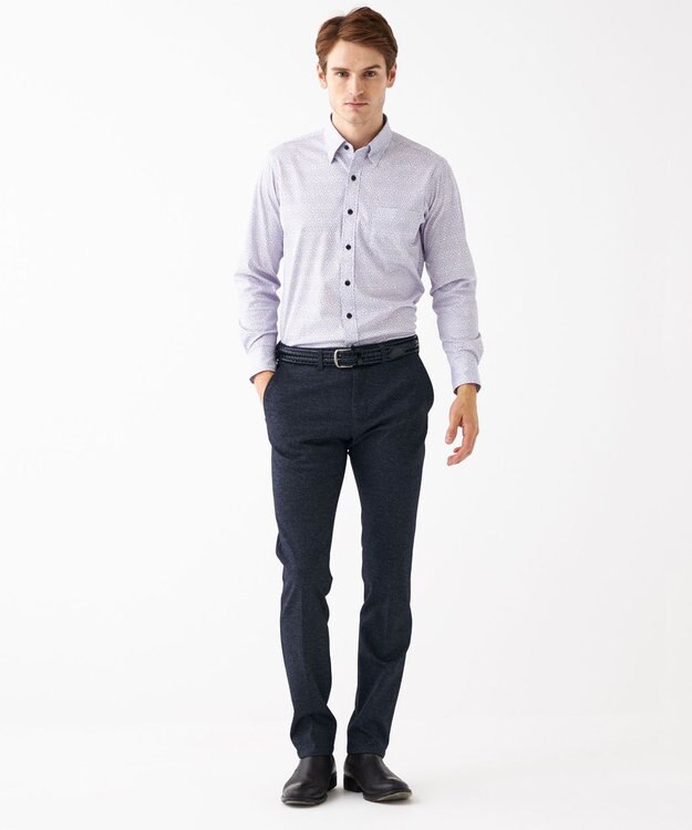 JOSEPH ABBOUD ツィーディジャージー パンツ ネイビー系