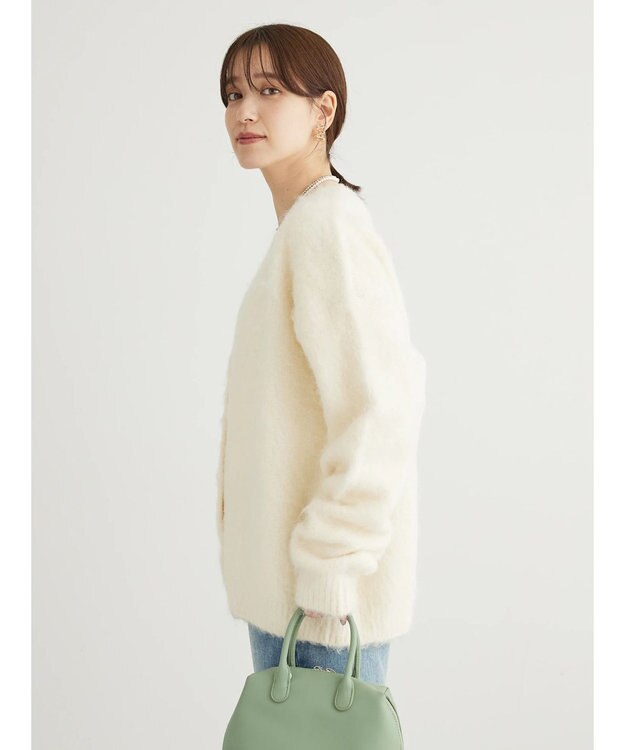 Green Parks ■ＡＪＵＧＡ．×ＧＰ　シャギーニットカーディガン Off White