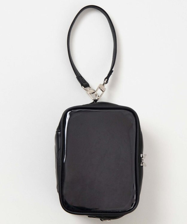 WEGO 【痛バ＆推し活グッズ】パールキルティング2WAYぬいポーチ ブラック