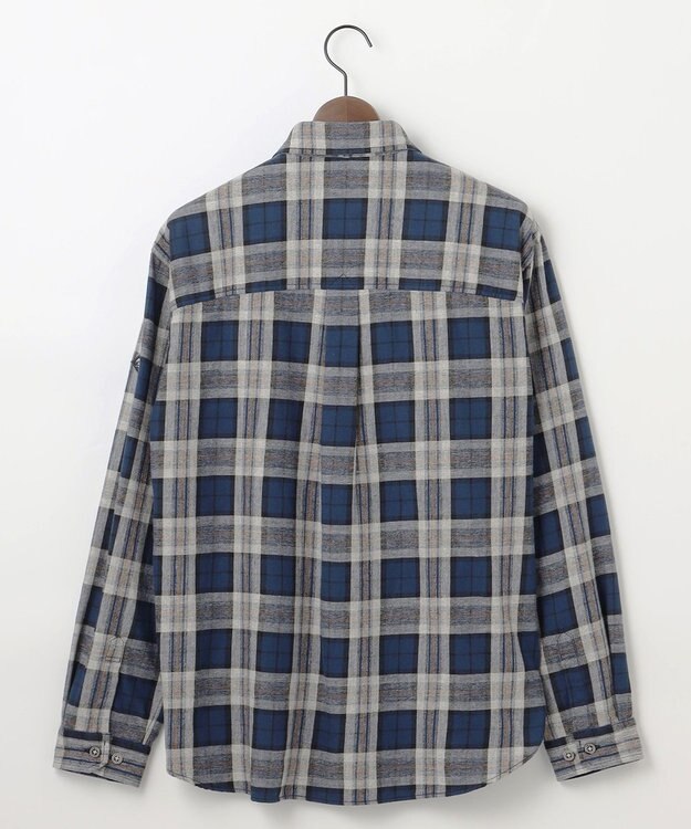 JOSEPH ABBOUD MOUNTAIN 【サスティナブル】オーガニックラフィーチェック シャツ ネイビー系4