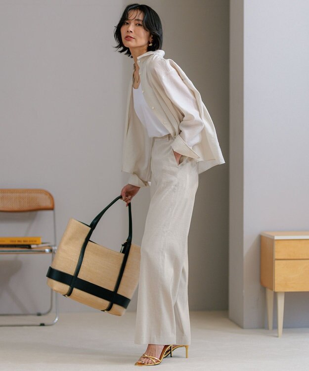 23区 【CLASSY.6月号掲載/Oggi4月号掲載】雑材 トートバッグ ブラック系