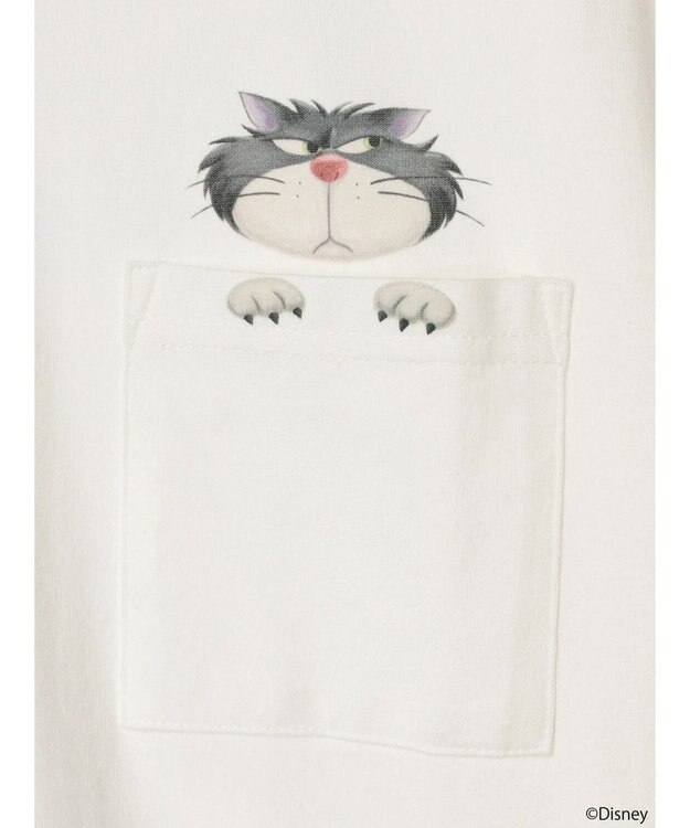 earth music&ecology Ｄｉｓｎｅｙ／覗きルシファーポケットロンＴ White