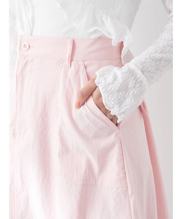 earth music&ecology バルーンカーゴスカート Pink