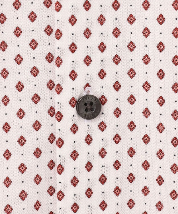 JOSEPH ABBOUD 【綿100％・ストレッチ・イージーケア】コンフォートジャージー プリント シャツ ワイン系5