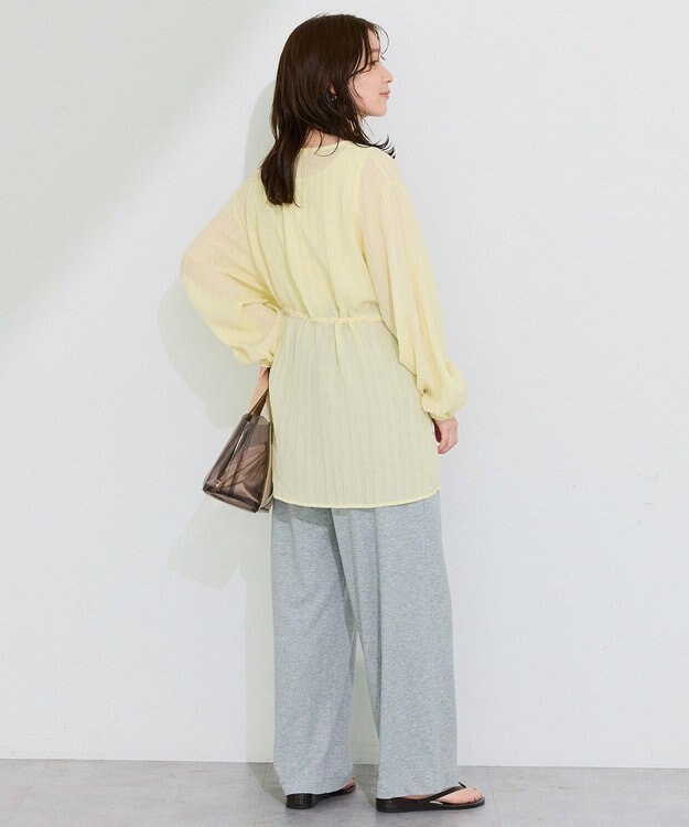 Green Parks ＳＥＴ２点Ｖネックブラウス＋タンクトップ Yellow