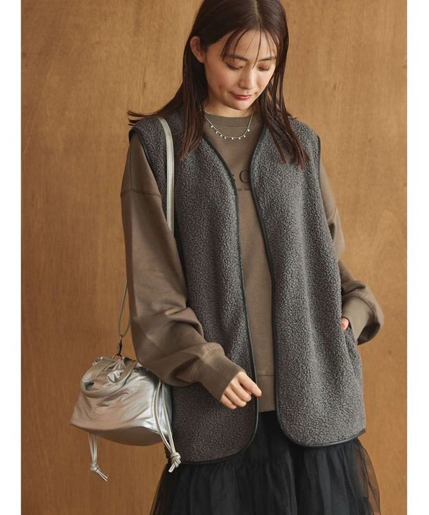 Green Parks ＢＰ　パイピングライトボアベスト Charcoal Gray