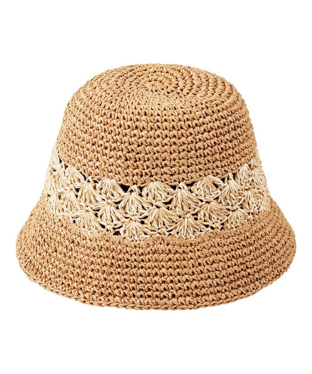 MOONBAT estaa ペーパー編み MIXベルハット /サイズ調整可 ベージュ