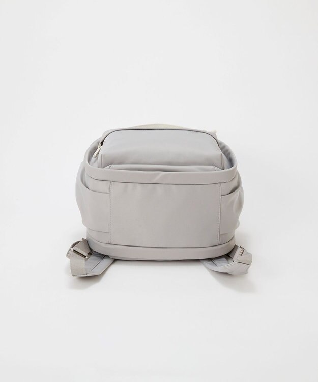 TOPKAPI 【Breath TOPKAPI】【撥水】ツヤ ナイロン レザーハンドル ミニ リュック ライトグレー