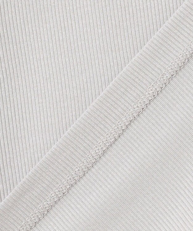 ANY 袖ドットチュールコンビインナー ライトグレー