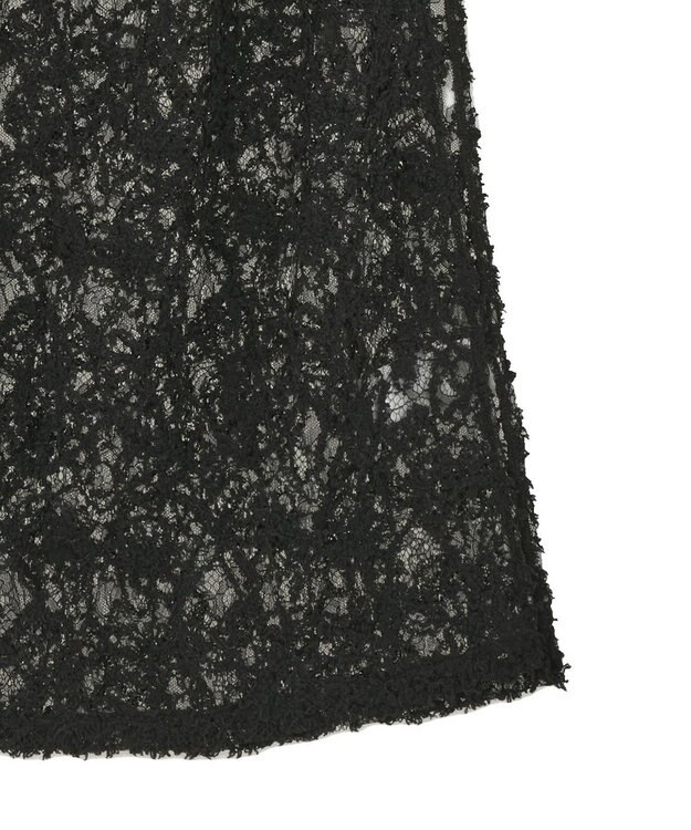 earth music&ecology モールレースラップスカート Black