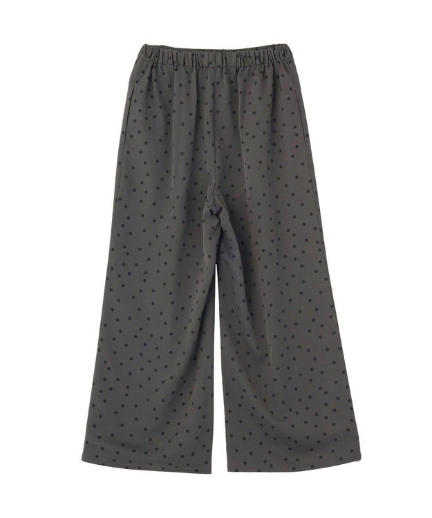 AMERICAN HOLIC ドットサテンイージーパンツ Charcoal Gray