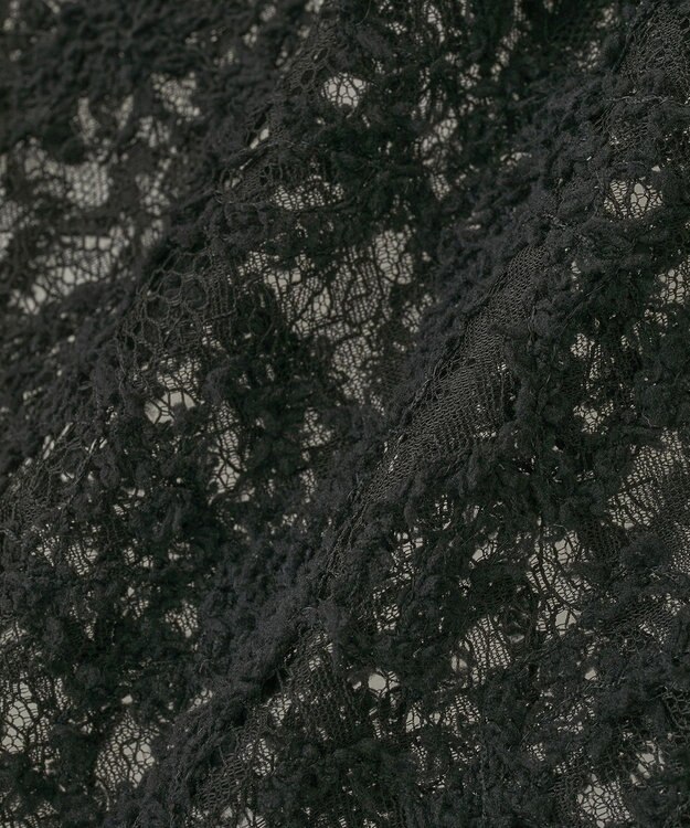 earth music&ecology モールレースラップスカート Black