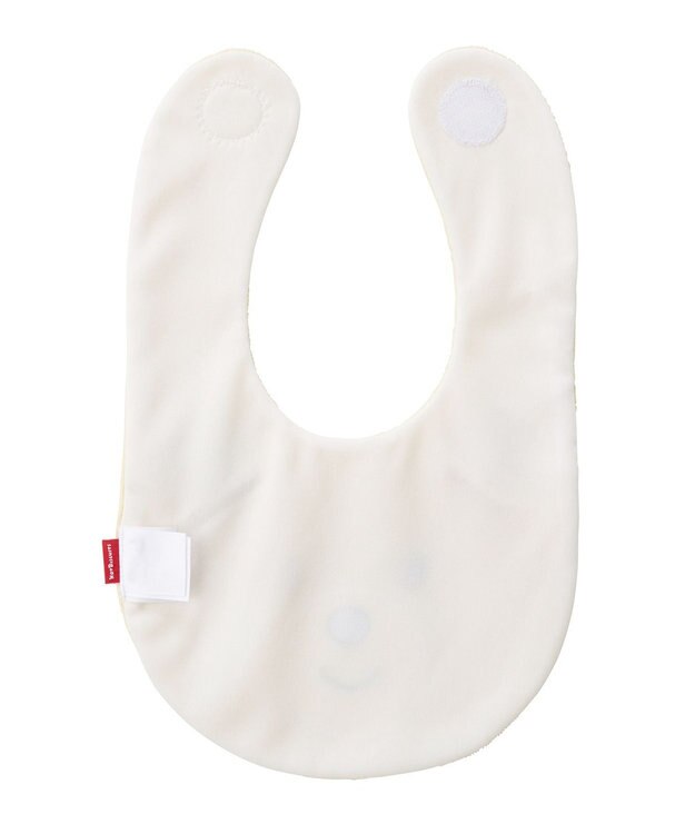 MIKI HOUSE HOT BISCUITS 顔ドンシリーズ はっ水素材 スタイ 黄