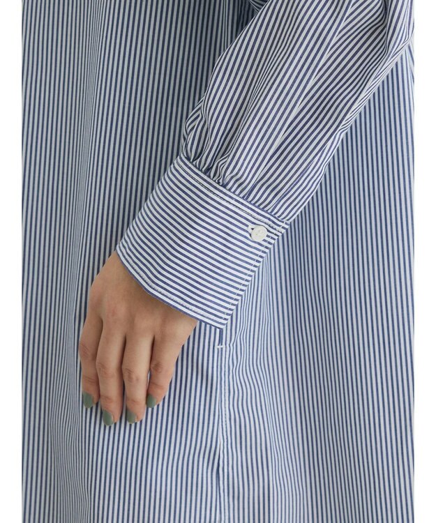 Green Parks アソートシャツワンピース Stripe Navy