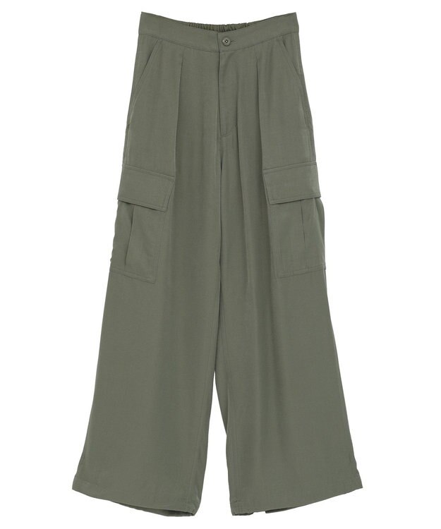 AMERICAN HOLIC サテンカーゴパンツ Khaki