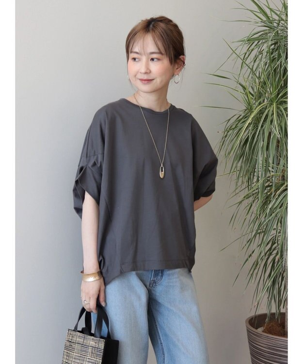 AMERICAN HOLIC ドルマン変形カットプルオーバー Charcoal Gray