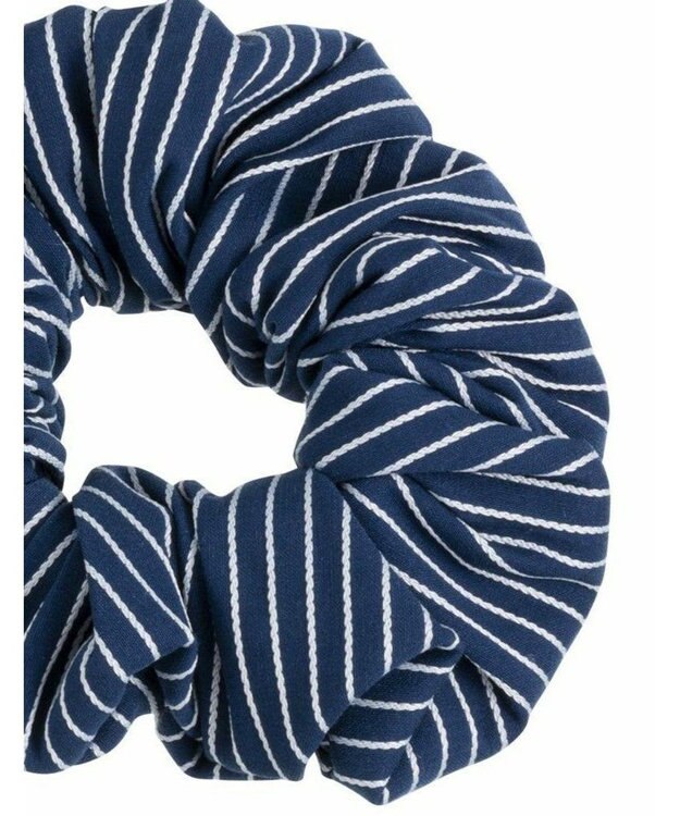 ACCA ストライプシュシュ ネイビー