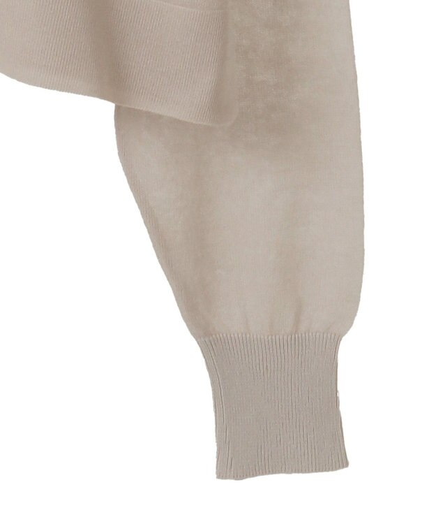 AMERICAN HOLIC ウォッシャブルショート丈シアーカーディガン Light Beige