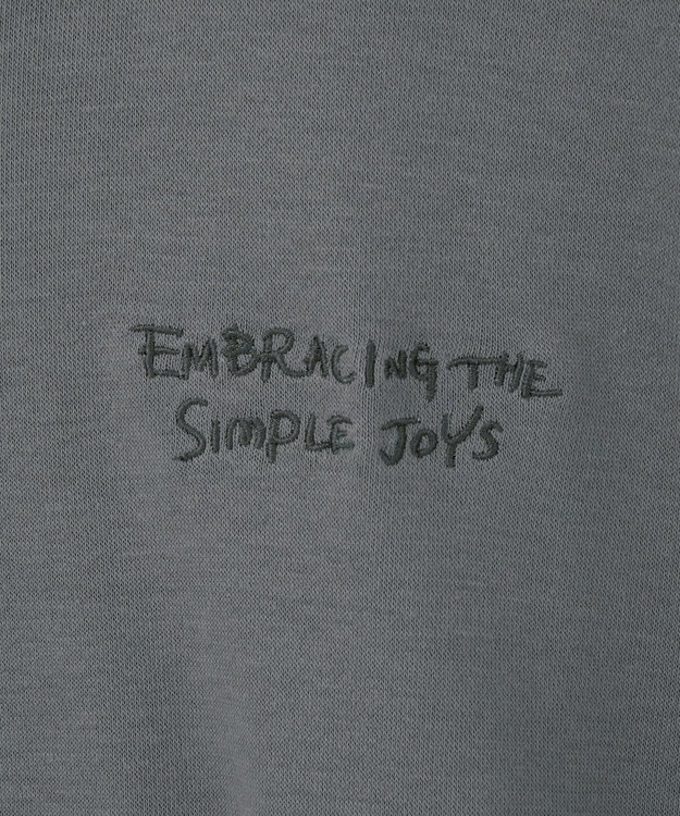 earth music&ecology サイドリブロゴスウェット Gray