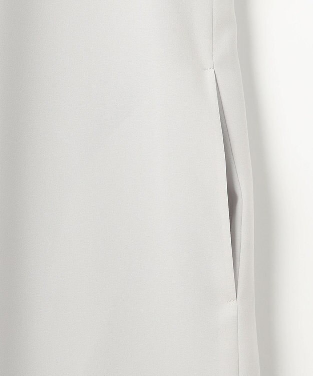 J.PRESS LADIES L 【洗える】ノルディス2wayジョーゼット レース袖 ワンピース ライトグレー系