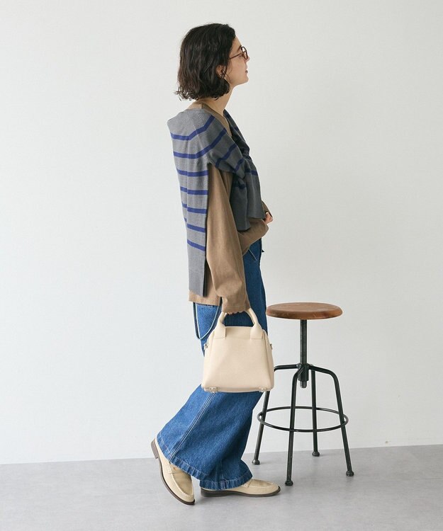 CRAFT STANDARD BOUTIQUE ワンポイント刺繍長袖チュニック Brown