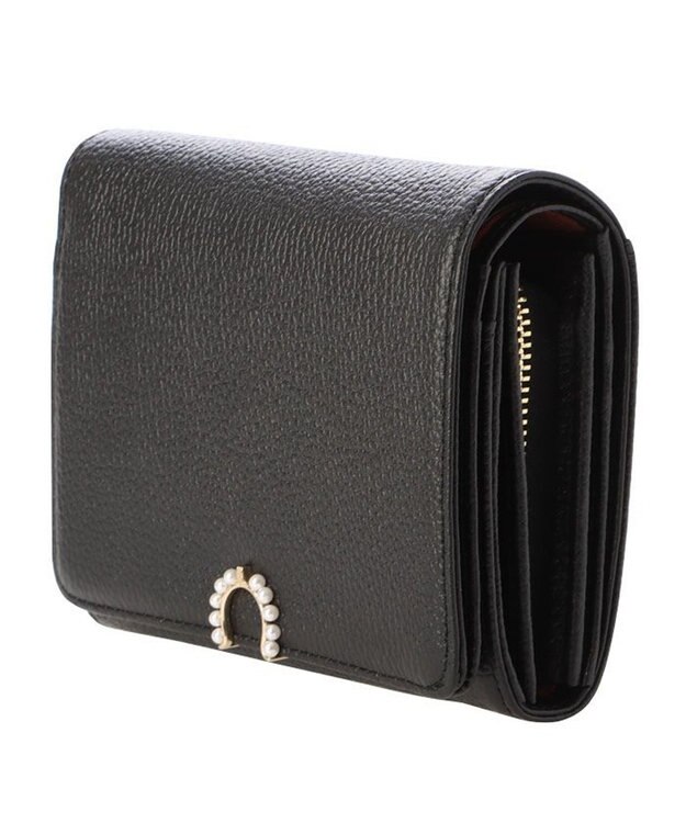 LANVIN en Bleu サンドニ 二つ折り中Lファスナー財布 ブラック